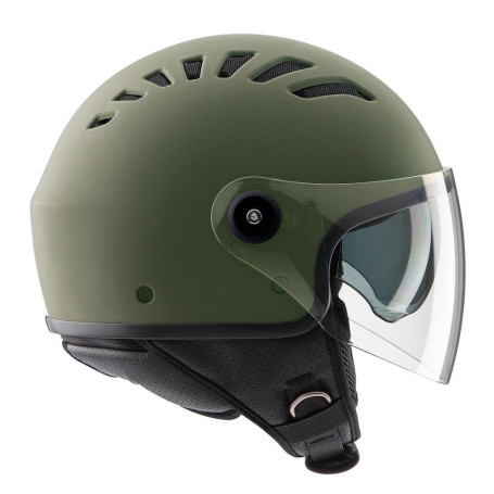 Casco jet Tucano Urbano El top verde airbone opaco