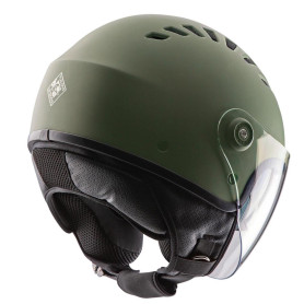 Casco jet Tucano Urbano El top verde airbone opaco | MotoGM