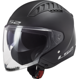 Casco jet LS2 OF600 Copter II negro opaco ECE22.06 | MotoGM