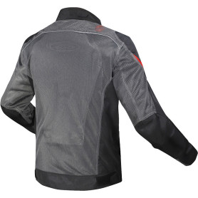 Chaqueta moto estiva LS2 Airy CE traforata gris nera rojo