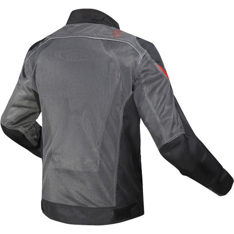 Chaqueta moto estiva LS2 Airy CE traforata gris nera rojo
