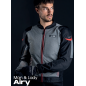 summer jacket LS2 Airy CE perforated grey black red summer jacket LS2 Airy CE perforated grey black red