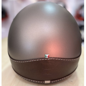 LS Jet Helmet Trendy Vision mat brown, brown skin