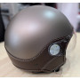CASQUE JET LS TRENDY VISION mat marron,cuir marron