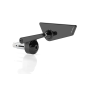 BS296B Specchietto Rizoma Cut-Edge sinistro nero bar-end