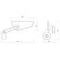 BS296B espejo Rizoma Cut-Edge izquierdo negro bar-end BS296B espejo Rizoma Cut-Edge izquierdo negro bar-end