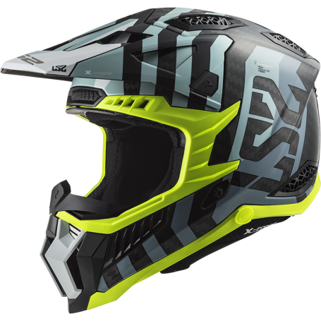 Casco LS2 MX703 X-FORCE BARRIER sky blue