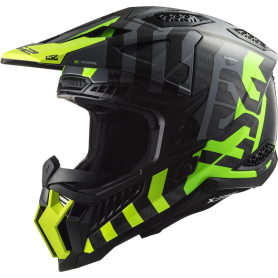 Helm LS2 MX703 X-FORCE BARRIER H-V yellow green | MotoGM