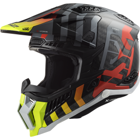 Helm LS2 MX703 X-FORCE BARRIER H-V yellow red | MotoGM