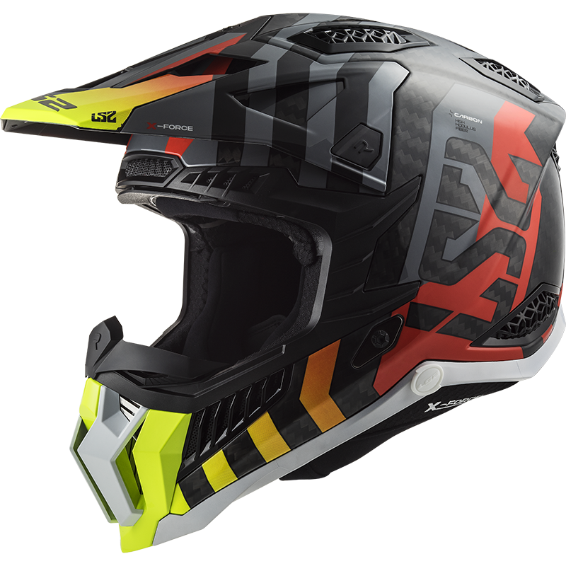 Casco LS2 MX703 X-FORCE BARRIER H-V yellow red Casco LS2 MX703 X-FORCE BARRIER H-V yellow red