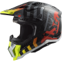 Casco LS2 MX703 X-FORCE BARRIER H-V yellow red