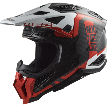 LS2 helmet MX703 X-FORCE VICTORY red white