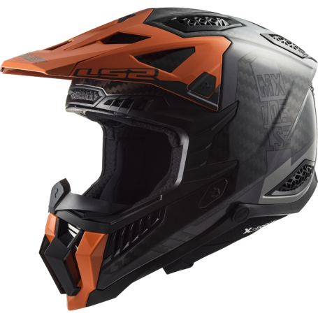 Casco LS2 MX703 X-FORCE VICTORY titanium orange