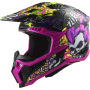 Casco LS2 MX703 X-FORCE FIRESKULL viola