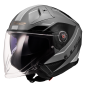 Casco jet LS2 Infinity II OF603 Veyron gris brillante blanco ECE22.06 Casco jet LS2 Infinity II OF603 Veyron gris brillante blanco ECE22.06