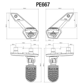 Rizoma PE667B Fußrasten Poggia Piedi Honda XADV 750 2021-2023 | MotoGM