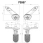Rizoma PE667B Fußrasten Poggia Piedi Honda XADV 750 2021-2023 Rizoma PE667B Fußrasten Poggia Piedi Honda XADV 750 2021-2023