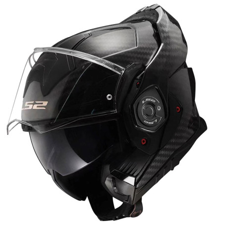 Casco modular LS2 FF901 Advant X CARBON SOLID black matt