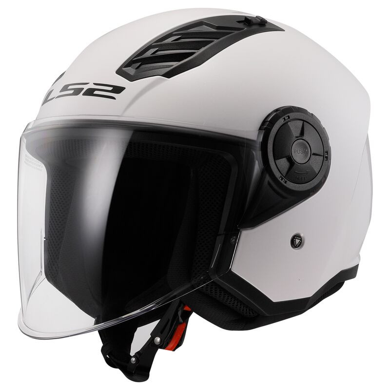 Casco jet LS2 AIRFLOW II SOLID WHITE