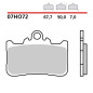 Bremsbeläge vorne sinterizzate Brembo rosse 07HO72SA Honda Hornet 750, CB-F-R-X 500