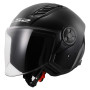 Casque jet LS2 OF616 AIRFLOW II SOLID noire brillant
