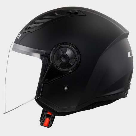 Casco jet LS2 AIRFLOW II SOLID Negro OPACO