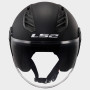 Casco jet LS2 AIRFLOW II SOLID NERO OPACO
