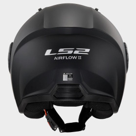Casco jet LS2 AIRFLOW II SOLID Negro OPACO | MotoGM