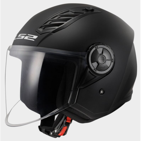 Helmet jet LS2 OF616 AIRFLOW II SOLID mat black