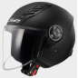 Jethelm LS2 AIRFLOW II SOLID Schwarz Matt