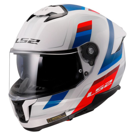 Casco LS2 FF808 Stream 2 Vintage blanco azul | MotoGM
