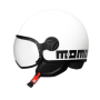 Casco Momo design FGTR CLASSIC bianco lucido nero E2206