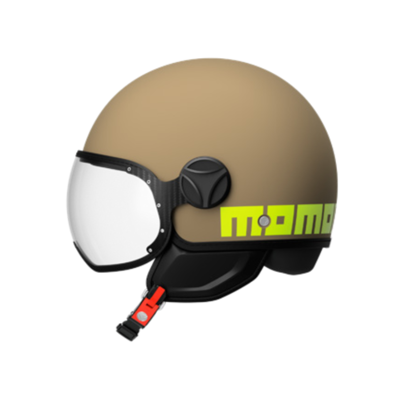 Helm Momo design FGTR CLASSIC sand matt lime E2206 Helm Momo design FGTR CLASSIC sand matt lime E2206