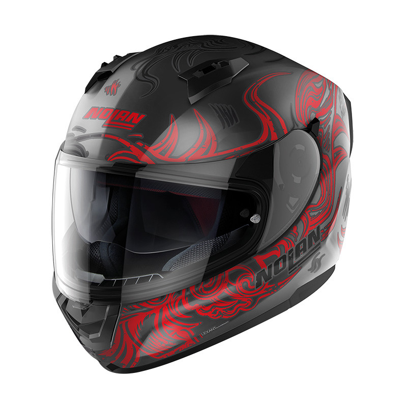 Helm Nolan N60-6 Muse rot schwarz matt