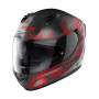 Casco Nolan N60-6 Muse rosso nero opaco
