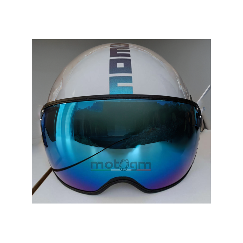 Visier casco Momo Design 2024 Iridium Blau Visier casco Momo Design 2024 Iridium Blau
