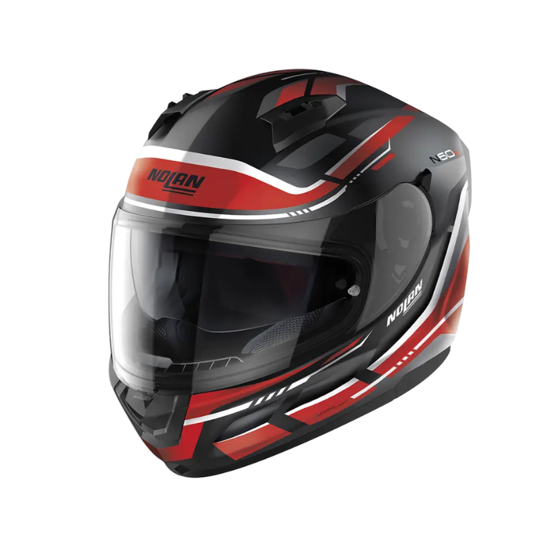 Casco Nolan N60-6 lancer negro opaco rojo blanco Casco Nolan N60-6 lancer negro opaco rojo blanco