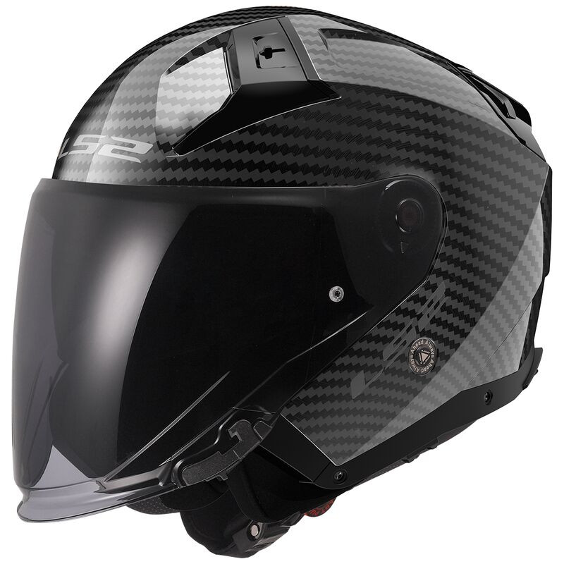 Jet Helmet LS2 OF603 Infinity II Gloss Carbon Jet Helmet LS2 OF603 Infinity II Gloss Carbon