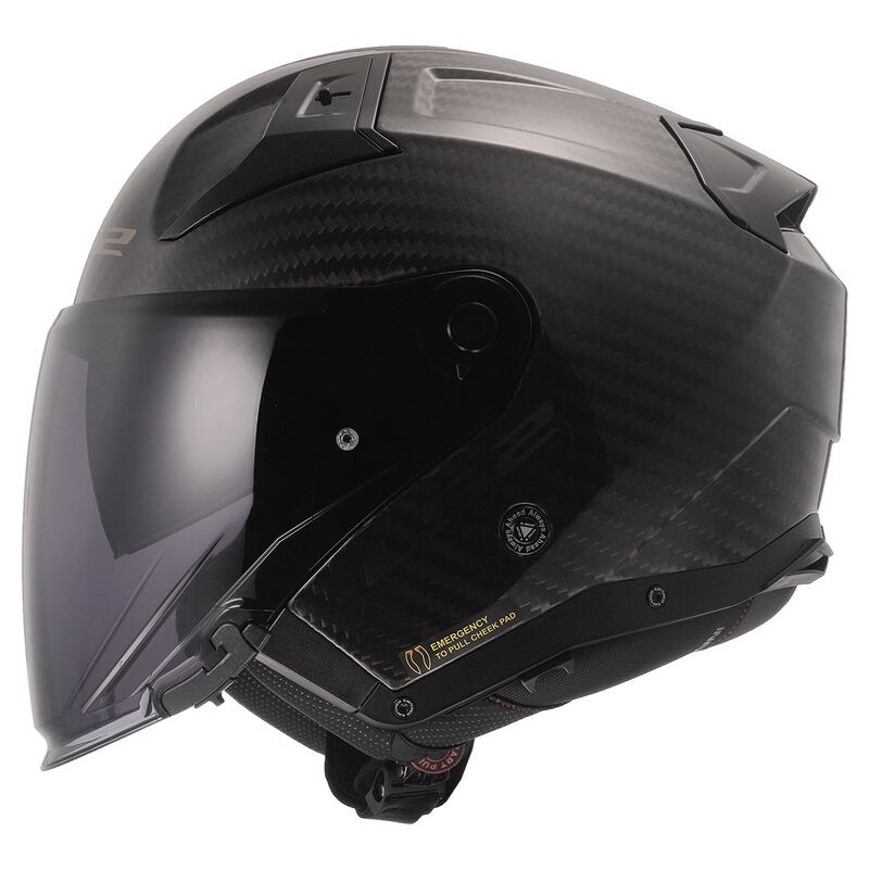 Casco jet LS2 OF603 Infinity II Carbono opaco Casco jet LS2 OF603 Infinity II Carbono opaco