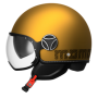 Casque Momo design FGTR EVO Hip ocre matt gris E2206