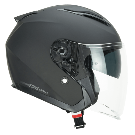 Casco Jet CGM 136A DNA mono nero opaco