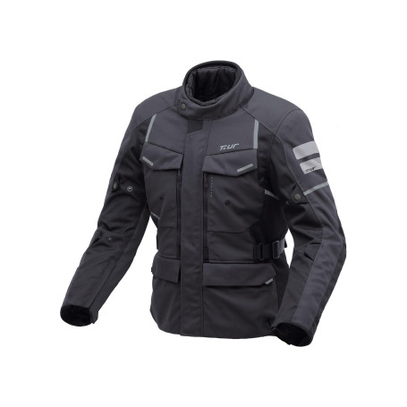 Veste moto T-UR LAPLAND HYDROSCUD dark anthra black