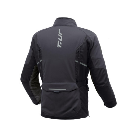 Giacca moto T-UR LAPLAND HYDROSCUD dark anthra black
