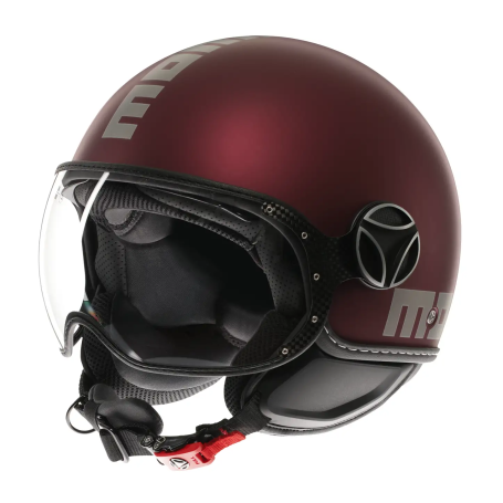 Casque Momo design FGTR EVO cerise matt noire gris