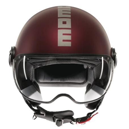 Casco Momo design FGTR EVO matt amarena silver ECE2206