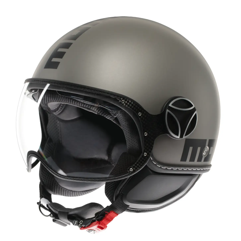 セキュリティ・セーフティ FGTR EVO MATT TITANIUM FROST/BLACK MOMO MOMO FGTR Evo Black Matt / White Helmet · Motocard