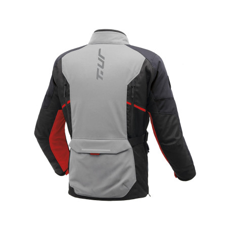 Giacca moto T-UR LAPLAND HYDROSCUD light grey-dark anthra