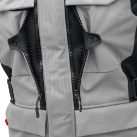 Moto jacket T-UR LAPLAND HYDROSCUD light grey-dark anthra