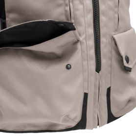 Jacke Motorrad T-UR WAYPOINT HYDROSCUD sand dark grey | MotoGM