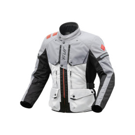 Jacke Motorrad T-UR WAYPOINT HYDROSCUD light grey-grey | MotoGM
